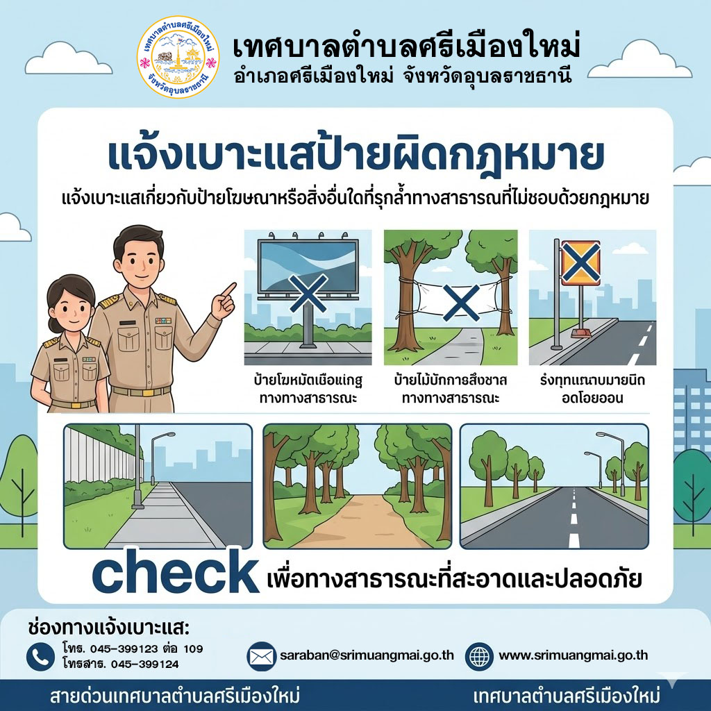 แจ้งเบาะแสป้ายผิดกฎหมาย